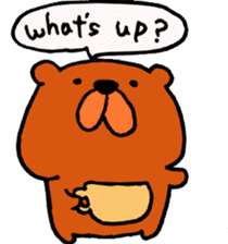 Speaking teddy bear sticker #4455615