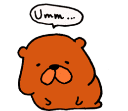 Speaking teddy bear sticker #4455617