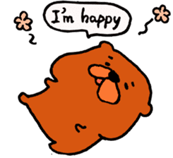 Speaking teddy bear sticker #4455618