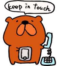 Speaking teddy bear sticker #4455621