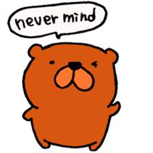 Speaking teddy bear sticker #4455623