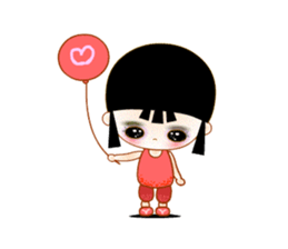 Red Girl sticker #4455705