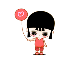 Red Girl sticker #4455705