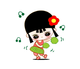 Red Girl sticker #4455716