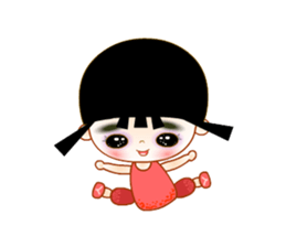 Red Girl sticker #4455719