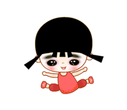 Red Girl sticker #4455719