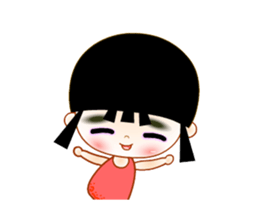 Red Girl sticker #4455722