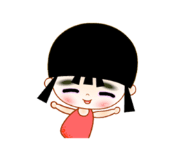 Red Girl sticker #4455722