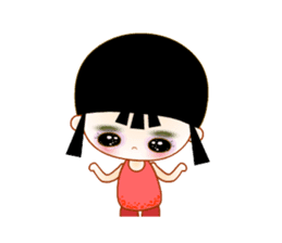 Red Girl sticker #4455723