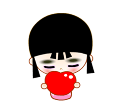 Red Girl sticker #4455729