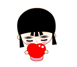 Red Girl sticker #4455729