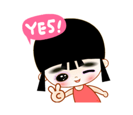 Red Girl sticker #4455730