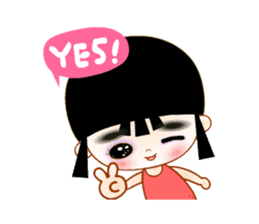 Red Girl sticker #4455730