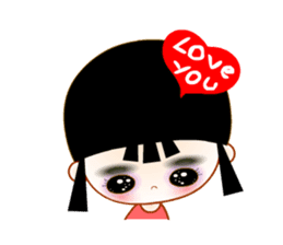 Red Girl sticker #4455731