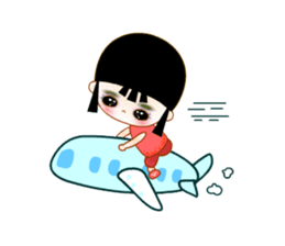 Red Girl sticker #4455733