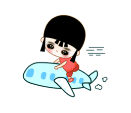 Red Girl sticker #4455733