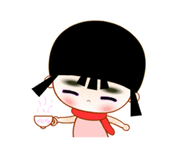 Red Girl sticker #4455738