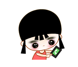 Red Girl sticker #4455739