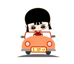 Red Girl sticker #4455740