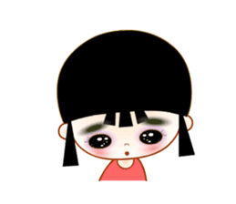 Red Girl sticker #4455741