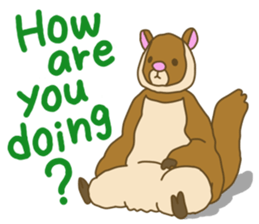 Flying squirrel sticker #4455754