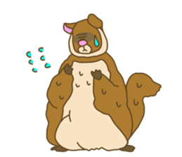 Flying squirrel sticker #4455781