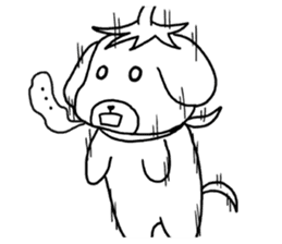 Bloom dog sticker #4456086