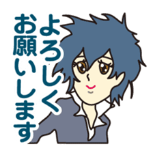 40 people of secretary sticker #4456785