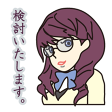 40 people of secretary sticker #4456795