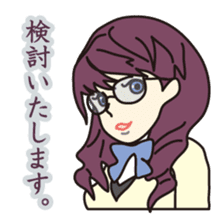 40 people of secretary sticker #4456795