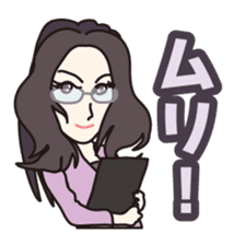 40 people of secretary sticker #4456804