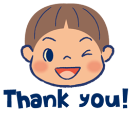 Japanese nostalgic child sticker-English sticker #4456865