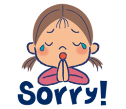 Japanese nostalgic child sticker-English sticker #4456866