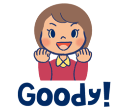 Japanese nostalgic child sticker-English sticker #4456872