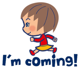 Japanese nostalgic child sticker-English sticker #4456875