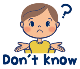 Japanese nostalgic child sticker-English sticker #4456877