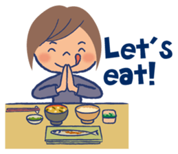 Japanese nostalgic child sticker-English sticker #4456878