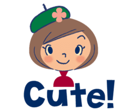 Japanese nostalgic child sticker-English sticker #4456893