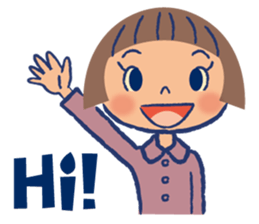 Japanese nostalgic child sticker-English sticker #4456898