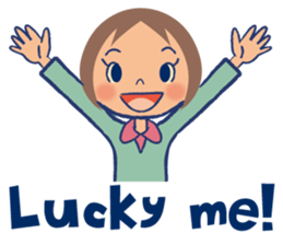 Japanese nostalgic child sticker-English sticker #4456899