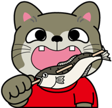 Cat of a drooping eye sticker #4457066