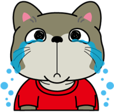 Cat of a drooping eye sticker #4457079