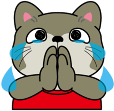 Cat of a drooping eye sticker #4457083