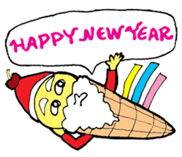 Santa Ice Cream sticker #4457305