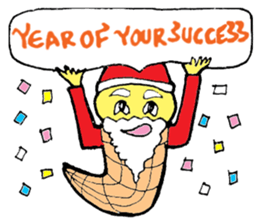 Santa Ice Cream sticker #4457306