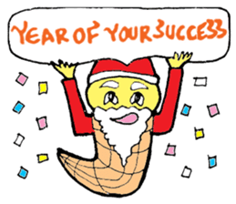 Santa Ice Cream sticker #4457306