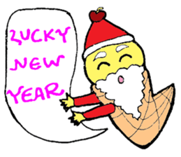 Santa Ice Cream sticker #4457307