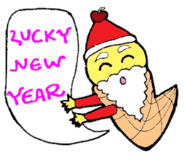 Santa Ice Cream sticker #4457307