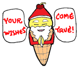 Santa Ice Cream sticker #4457309
