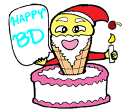 Santa Ice Cream sticker #4457311